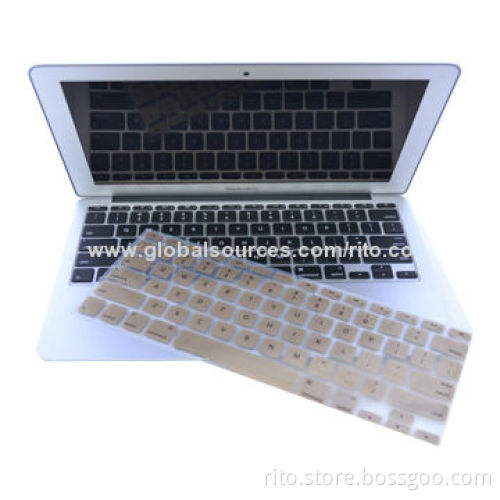New Luxury Gold Color Silicone Keyboard Guard for Macbook Air 13", Pro 13" Retina, Pro 15" Retina